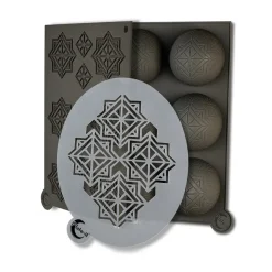 Plate-it infinity silicone mold 3 pieces, Gray