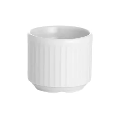 Plissé egg cup, White