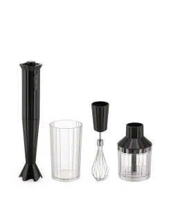 Plissé Hand blender set, Black
