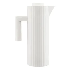 Plissé thermos jug 1 L, White