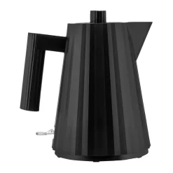 Plissé water kettle 1 l, Black
