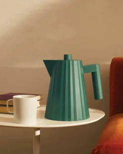 Plissé water kettle 1 l, Green