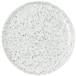 Poppi side plate 21 cm, white-black