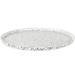 Poppi side plate 21 cm, white-black