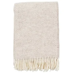 Preppy throw, beige melange