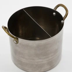 Presentation organiser Ø14 cm, Stainless steel-brass