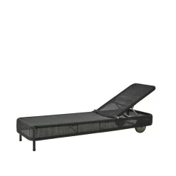 Presley sun lounger weave, Black