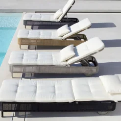Presley sun lounger weave, Black