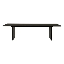 Private dining room table 100x260 cm, Brown-black stained oak