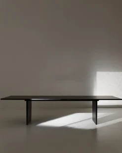 Private dining room table 100x260 cm, Brown-black stained oak