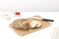 Profile bread knife 35 cm, Black-stainless steel