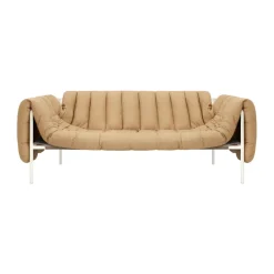 Puffy 2,5-seater sofa 205 cm, Sand leather-cream
