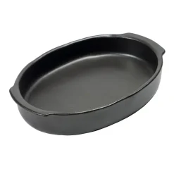 Pure oval oven form M, black