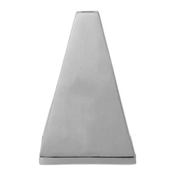 Pyra cone-shaped incense burner, Brushed aluminium