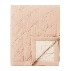 Quilted Recycled Cotton bedspread 260x240 cm, Beige