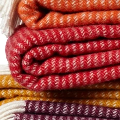 Ralph wool throw, red