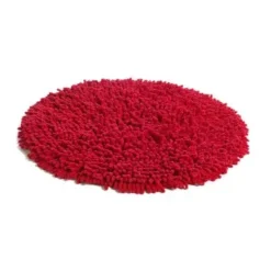 Rasta round rug, red