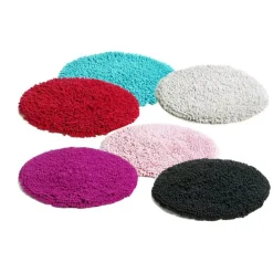 Rasta round rug, red