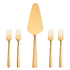 Raw cake set 5 pieces, gold