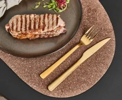 Raw grill cutlery 8 pieces, Gold