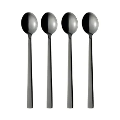 Raw latte spoon 4-pack, Black
