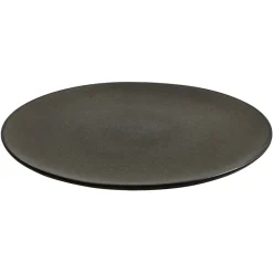Raw plate Ø28 cm, Forest brown