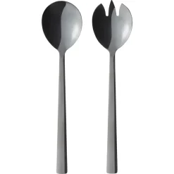 Raw salad cutlery 2 pieces, black