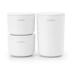 ReNew storage jar 3-pack, white