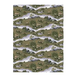 Renvandring fabric, Dark green