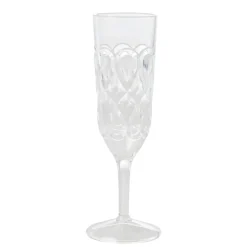 Rice champagne glass acrylic, clear