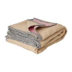 Rice cotton blanket 140x200 cm, Sand