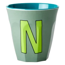 Rice melamin cup medium letter - N 30 cl, Khaki