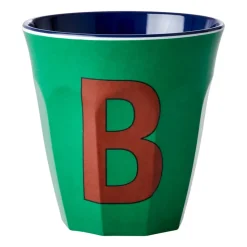 Rice melamin cup medium letter - B 30 cl, Forest green