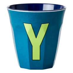 Rice melamin cup medium letter - Y 30 cl, Emerald green