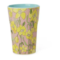 Rice melamine mug high, Daffodil