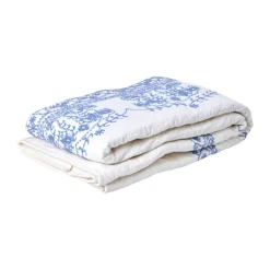 Rice quilted blanket 140x200 cm, White