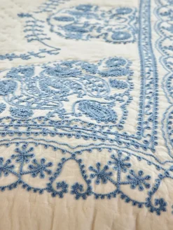 Rice quilted blanket 140x200 cm, White