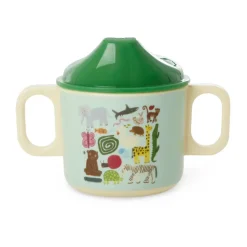 Rice wildlife children's mug with two handles 25 cl, Mint
