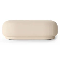 Rico ottoman, Brushed off white
