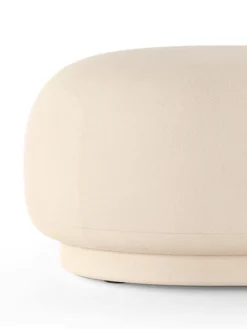 Rico ottoman, Brushed off white