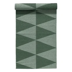 Rime plastic rug green, 70x200cm