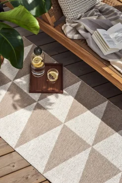 Rime plastic rug greige, 70x250cm