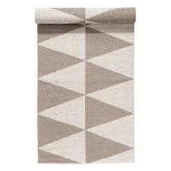 Rime plastic rug greige, 70x200cm