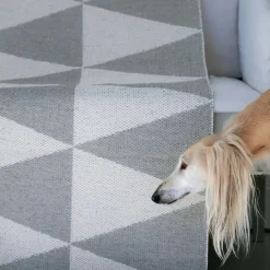 Rime rug concrete (grey), 70x150 cm