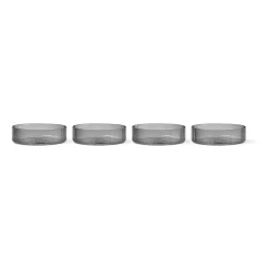 Ripple breakfast bowl 4-pack, smoked grey