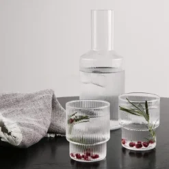 Ripple carafe, clear