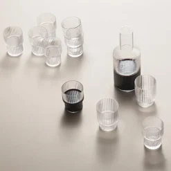 Ripple glass 4-pack, clear