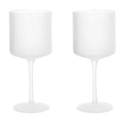 Ripple red wine glass 32,5 cl 2-pack, Frosted