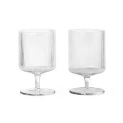 Ripple wine glass 2-pack, clear