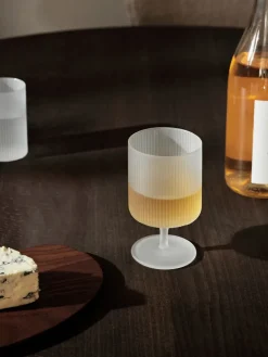 Ripple wine glass 2-pack, Frosted